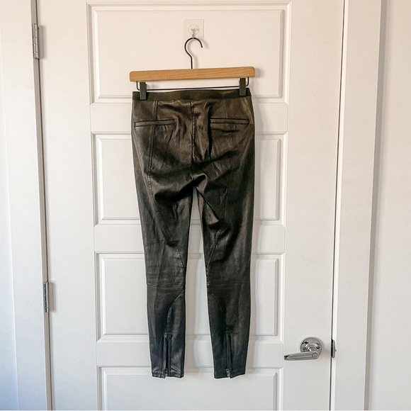 Helmut Lang Leather Lamb Pants Leggings - Picture 5 of 8